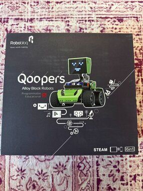 Robobloq Qoopers 6-in-1 Programmable Robot Kit STEAM Alloy Blocks New Edu STEM!